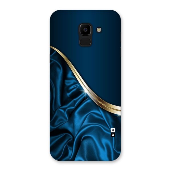 Blue Smooth Flow Back Case for Galaxy J6