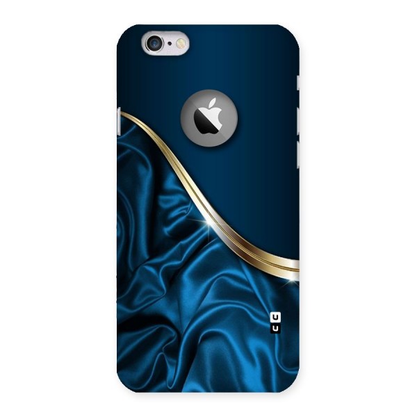 Blue Smooth Flow Back Case for iPhone 6 Logo Cut