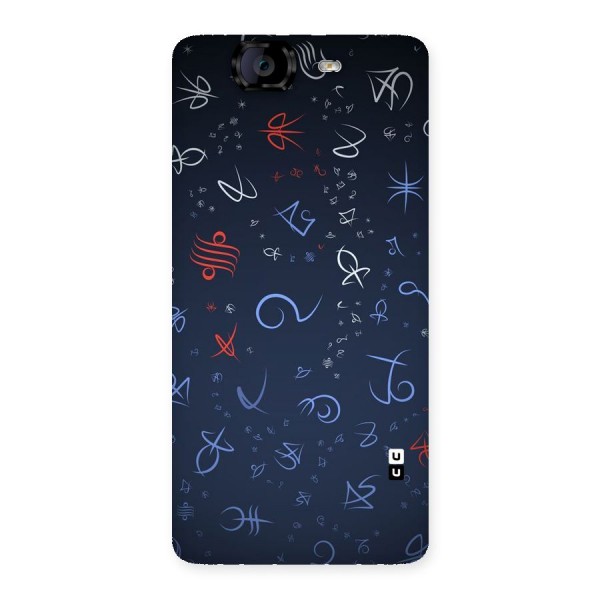 Blue Symbols Back Case for Canvas Knight A350