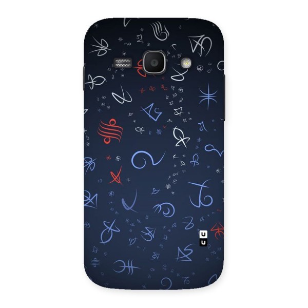 Blue Symbols Back Case for Galaxy Ace 3