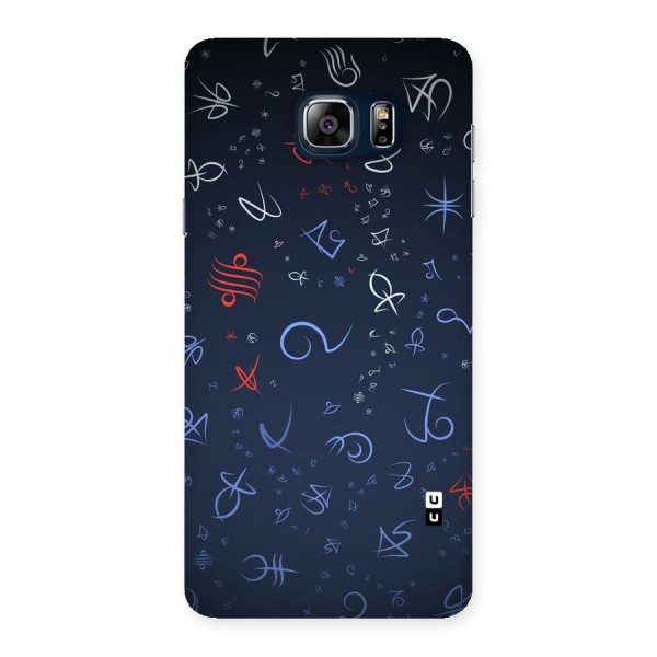 Blue Symbols Back Case for Galaxy Note 5