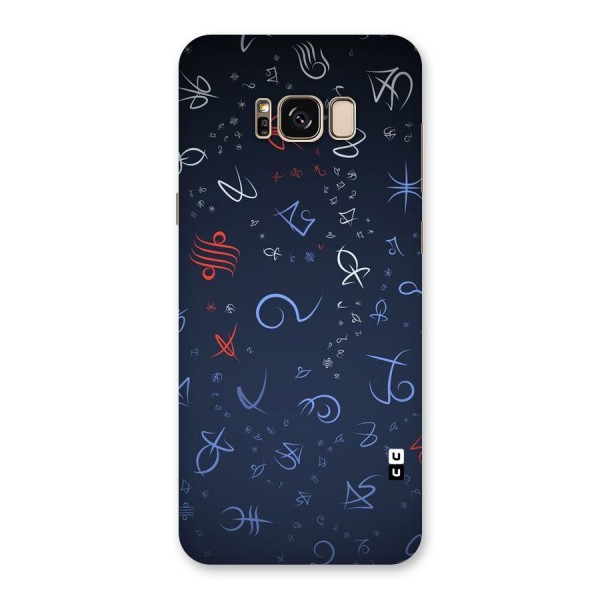 Blue Symbols Back Case for Galaxy S8 Plus