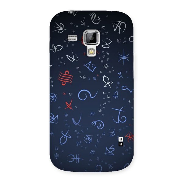 Blue Symbols Back Case for Galaxy S Duos