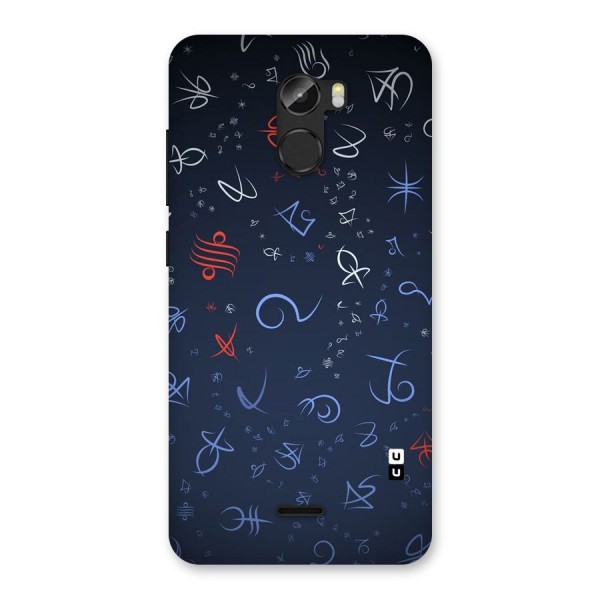 Blue Symbols Back Case for Gionee X1