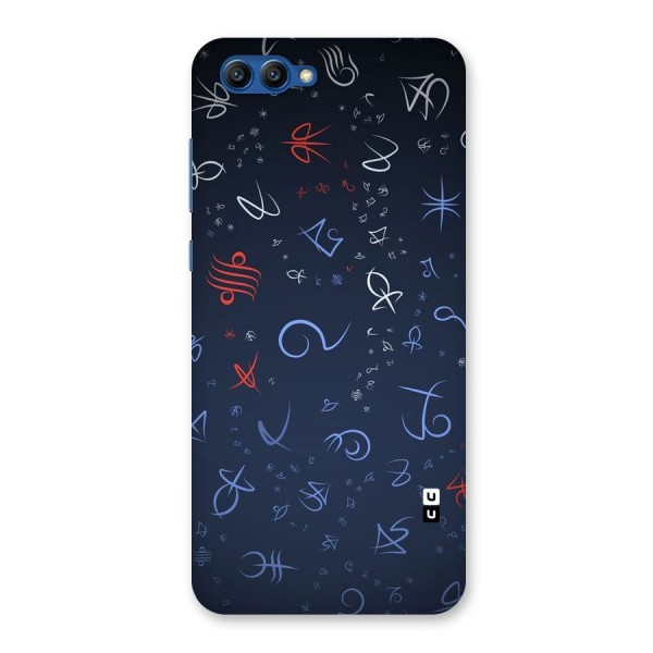 Blue Symbols Back Case for Honor View 10