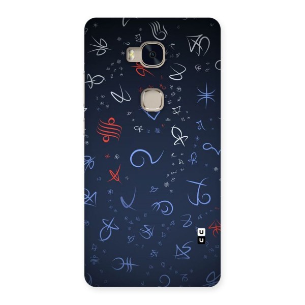Blue Symbols Back Case for Huawei Honor 5X