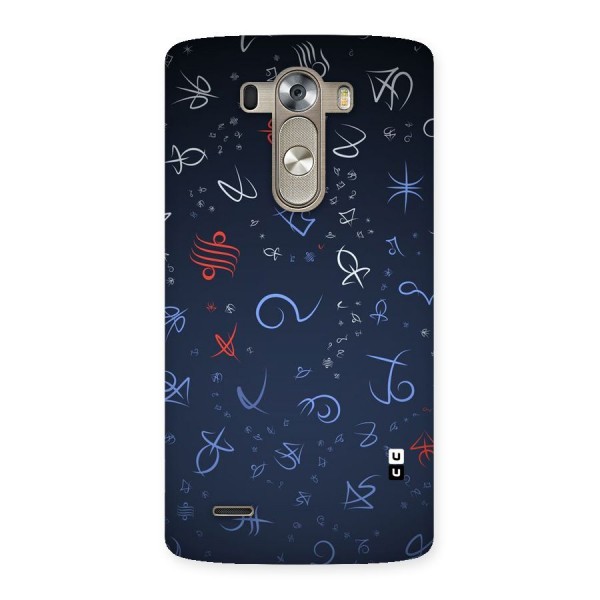 Blue Symbols Back Case for LG G3