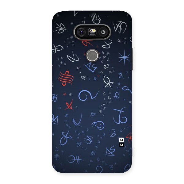 Blue Symbols Back Case for LG G5