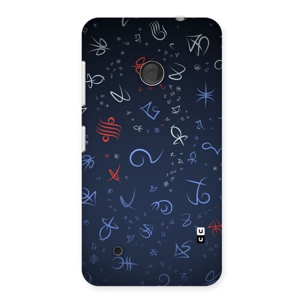 Blue Symbols Back Case for Lumia 530