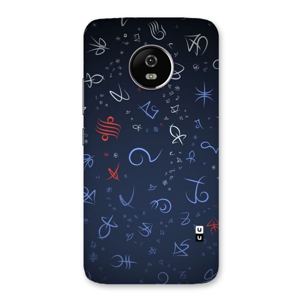 Blue Symbols Back Case for Moto G5