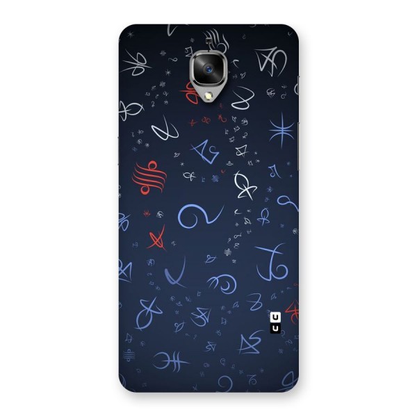 Blue Symbols Back Case for OnePlus 3