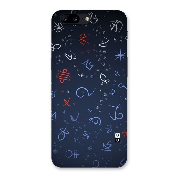 Blue Symbols Back Case for OnePlus 5