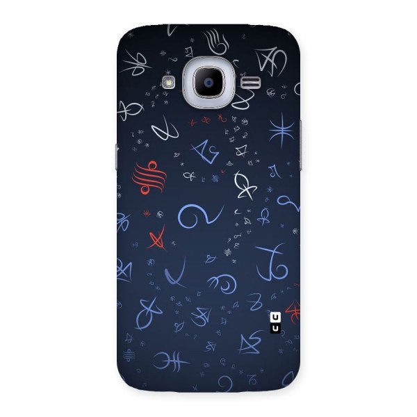 Blue Symbols Back Case for Samsung Galaxy J2 Pro