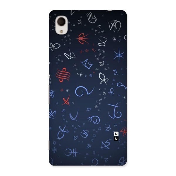 Blue Symbols Back Case for Sony Xperia M4