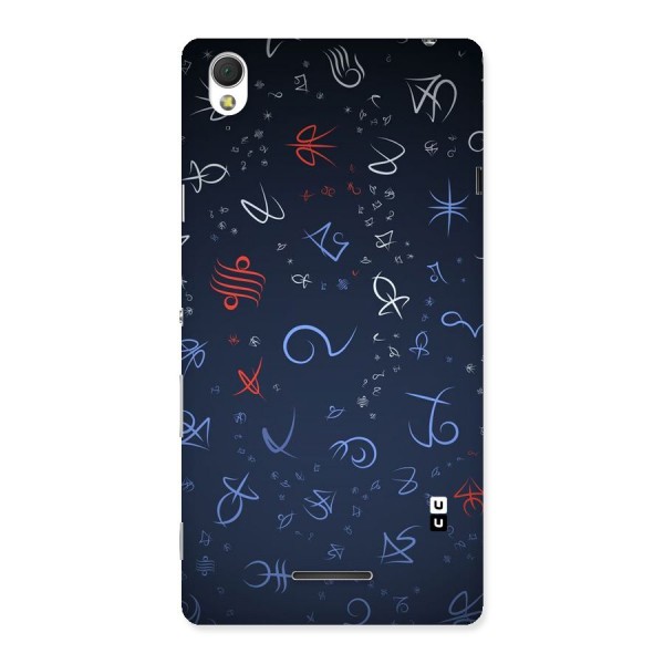 Blue Symbols Back Case for Sony Xperia T3
