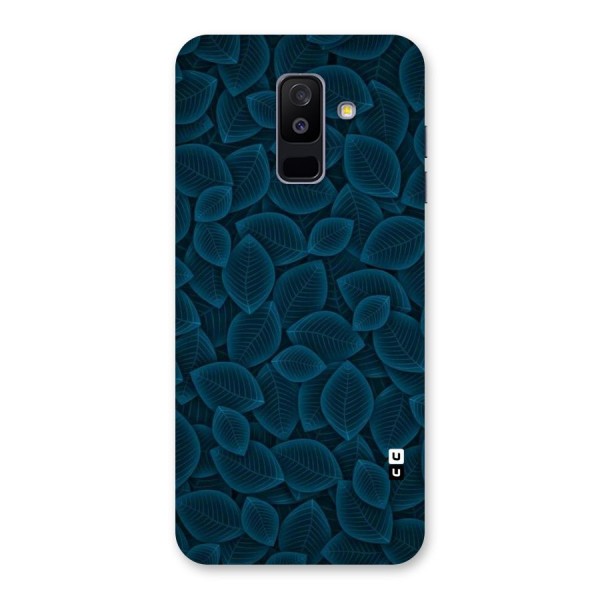 Blue Thin Leaves Back Case for Galaxy A6 Plus