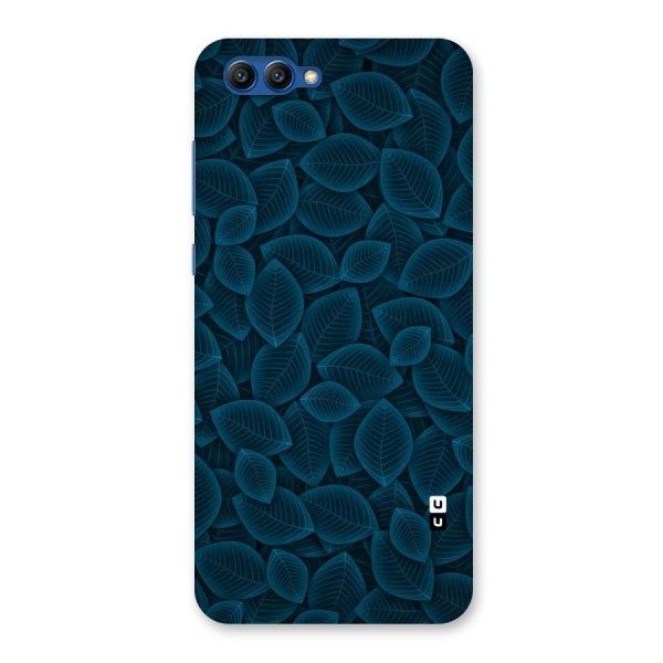 Blue Thin Leaves Back Case for Honor View 10