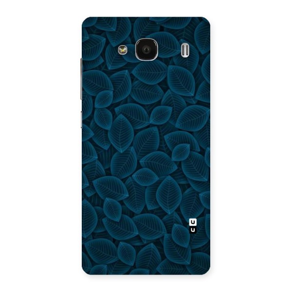 Blue Thin Leaves Back Case for Redmi 2