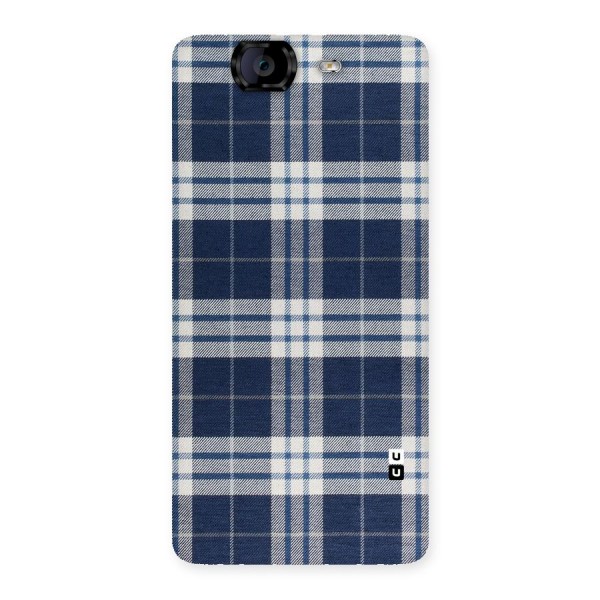 Blue White Check Back Case for Canvas Knight A350