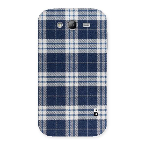 Blue White Check Back Case for Galaxy Grand Neo Plus