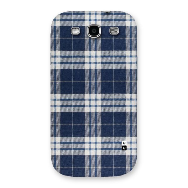 Blue White Check Back Case for Galaxy S3 Neo