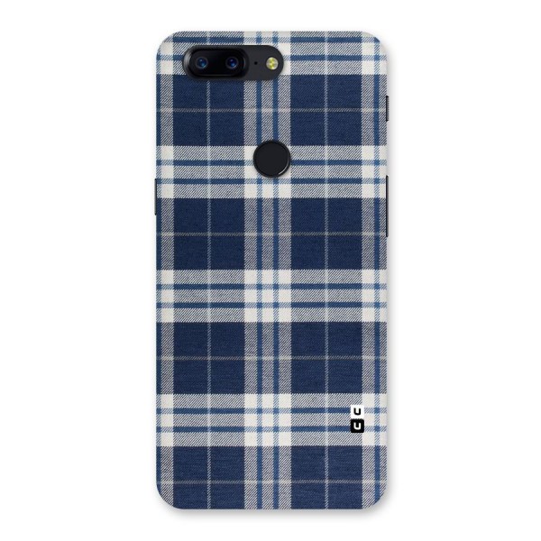 Blue White Check Back Case for OnePlus 5T