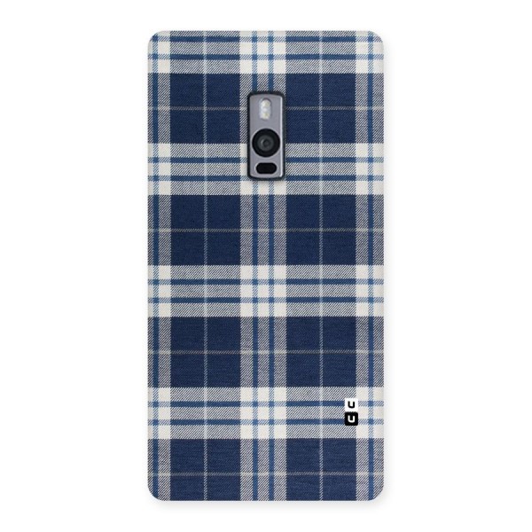 Blue White Check Back Case for OnePlus Two
