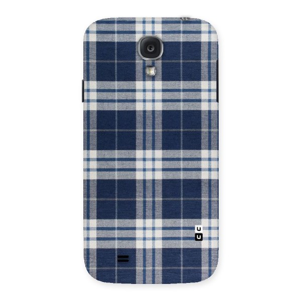 Blue White Check Back Case for Samsung Galaxy S4