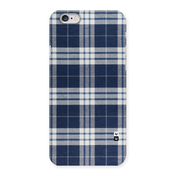Blue White Check Back Case for iPhone 6 6S