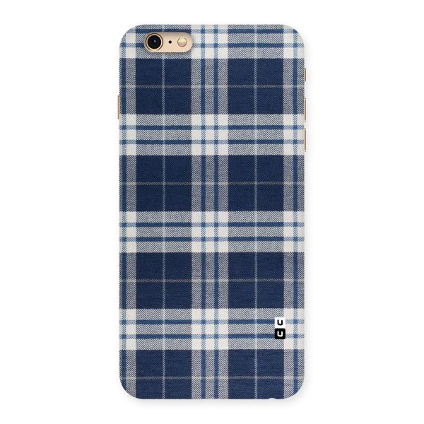 Blue White Check Back Case for iPhone 6 Plus 6S Plus