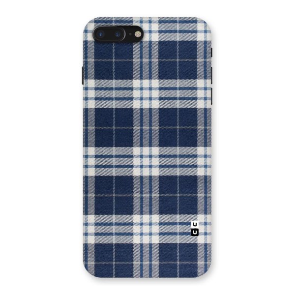 Blue White Check Back Case for iPhone 7 Plus