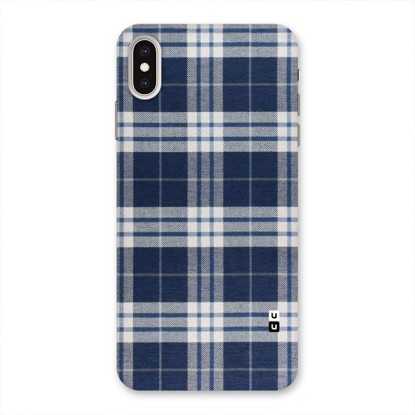 Blue White Check Back Case for iPhone XS Max