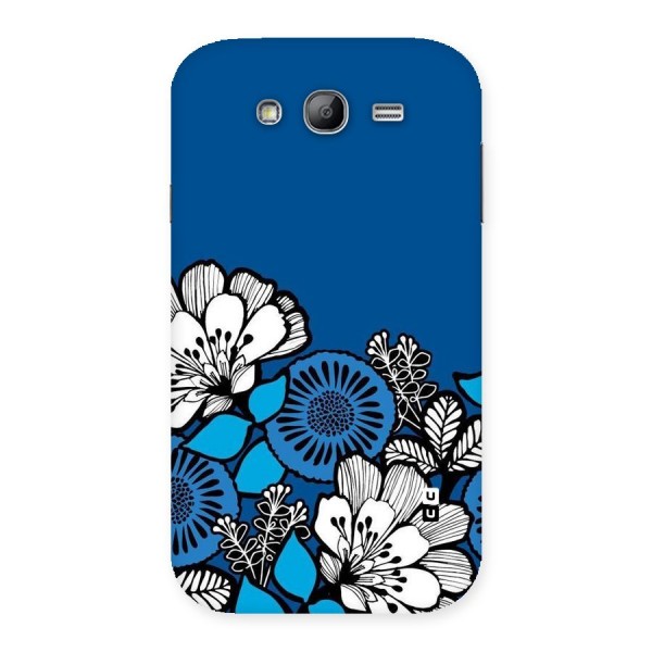 Blue White Flowers Back Case for Galaxy Grand