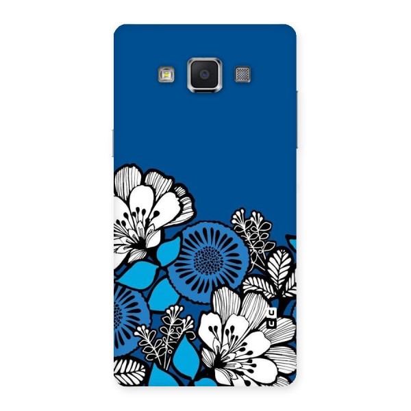 Blue White Flowers Back Case for Samsung Galaxy A5