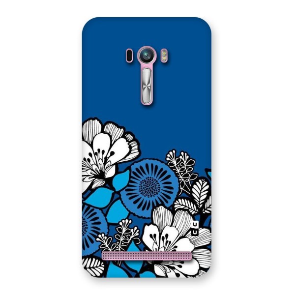 Blue White Flowers Back Case for Zenfone Selfie