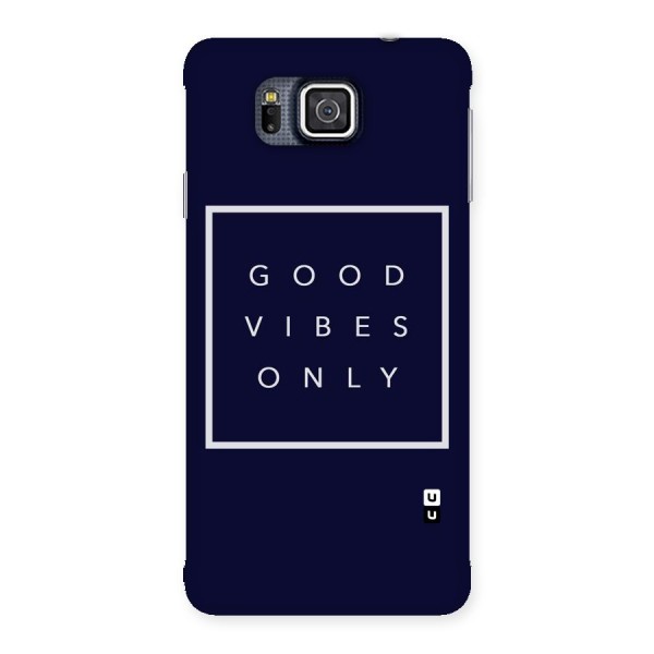 Blue White Vibes Back Case for Galaxy Alpha
