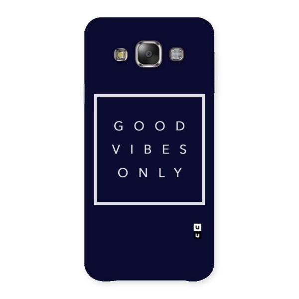 Blue White Vibes Back Case for Galaxy E7
