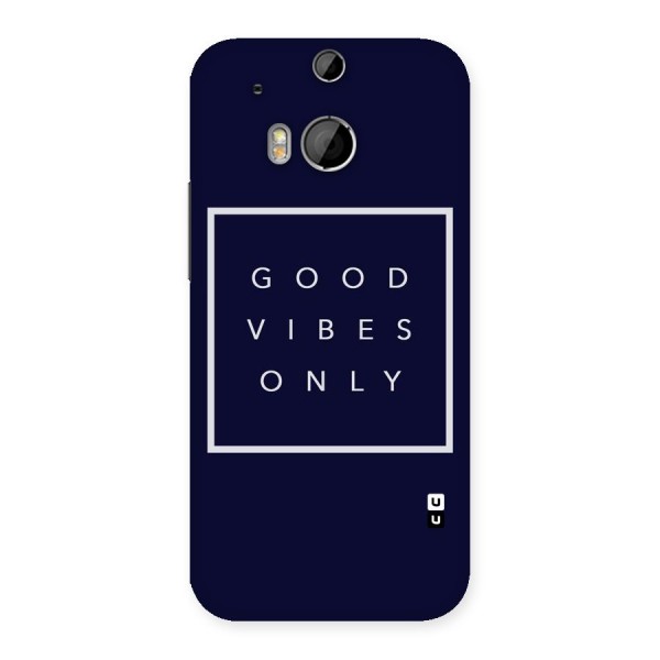 Blue White Vibes Back Case for HTC One M8