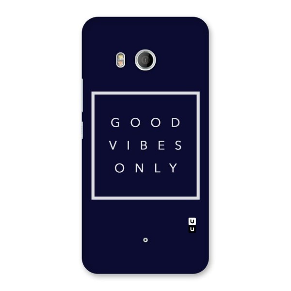 Blue White Vibes Back Case for HTC U11