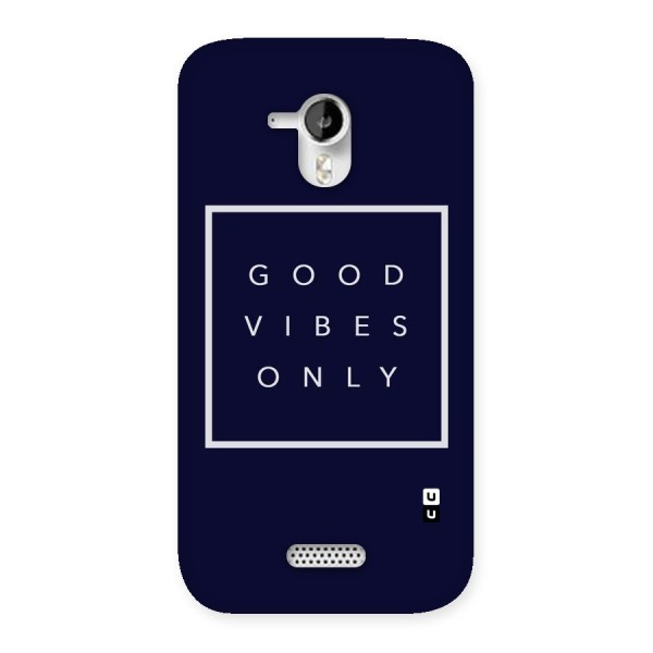 Blue White Vibes Back Case for Micromax Canvas HD A116
