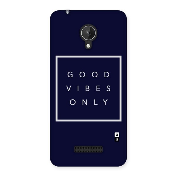 Blue White Vibes Back Case for Micromax Canvas Spark Q380