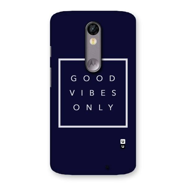 Blue White Vibes Back Case for Moto X Force