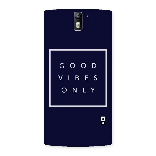 Blue White Vibes Back Case for One Plus One
