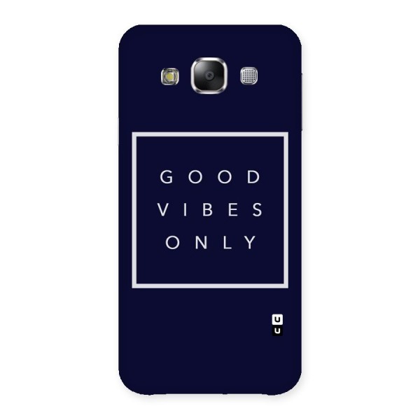 Blue White Vibes Back Case for Samsung Galaxy E5