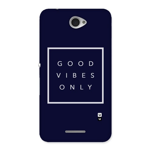 Blue White Vibes Back Case for Sony Xperia E4
