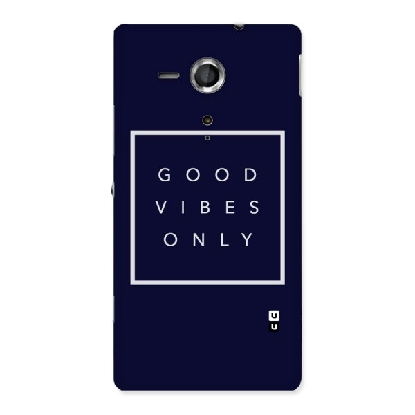 Blue White Vibes Back Case for Sony Xperia SP