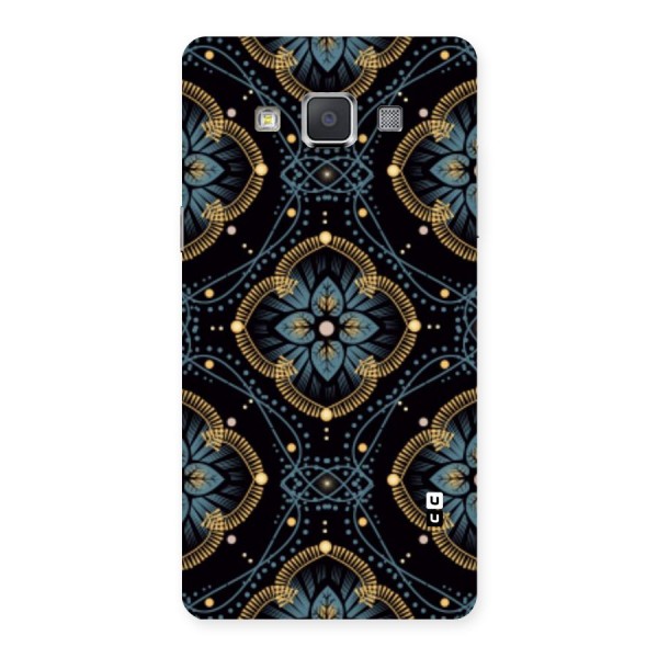 Blue With Black Flower Back Case for Galaxy Grand 3