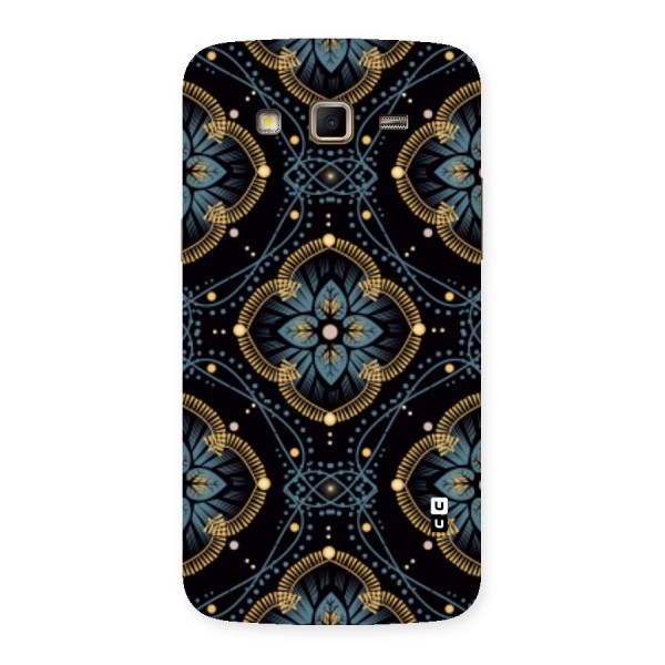 Blue With Black Flower Back Case for Samsung Galaxy Grand 2