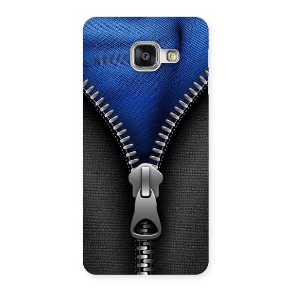 Blue Zipper Back Case for Galaxy A3 2016