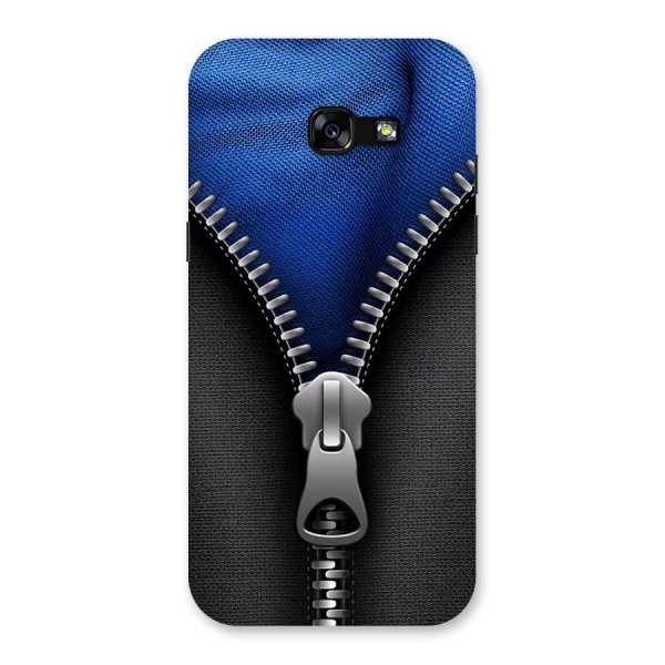Blue Zipper Back Case for Galaxy A5 2017